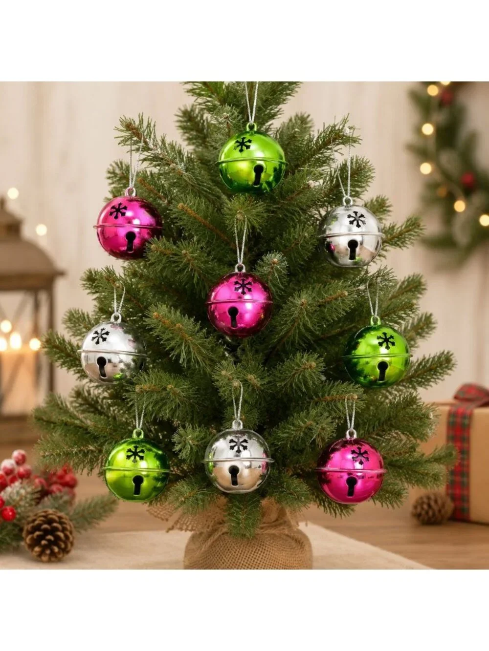 Creatology Christmas Bells Jingle Jingle Hanging Ornaments Set of 9